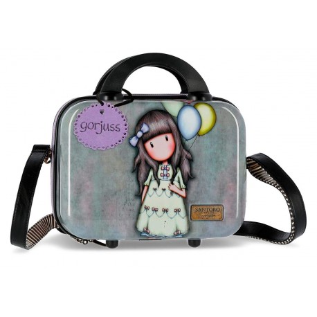 BEAUTY CASE ABS RIGIDO CON TRACOLLA GORJUSS I WISH SANTORO LONDON ORIGINAL 29X21X15CM INTERNO ORGANIZZATO E SPECCHIO