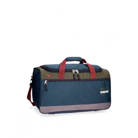 BORSA DA VIAGGIO TRADE PEPE JEANS LONDON MULTICOLOR CON TRACOLLA IDEALE PER PALESTRA E PISCINA 52X29X29CM 100% POLIEST