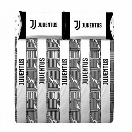 COMPLETO LETTO 2 PIAZZE FC JUVENTUS PRODO.UFFICIALE LENZUOLO SOPR.240X295 SOTTO C.ANGOLI 180X200CM FEDERE 52X80CM COTONE