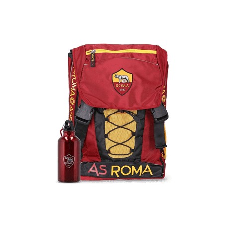 SCHOOL PACK 2019 AS ROMA ZAINO SCUOLA ESTENSIBILE CON GADGET ASTUCCIO 3 ZIP 41 PEZZI PRODOTT.UFFICIALE DA PANINI SCUOLA