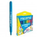 MITAMA 12 PENNARELLI JUMBO SUPER LAVABILI PUNTA MAXI 5MM ATOSSICI A BASE ACQUA PER I PIÙ PICCOLI LA PUNTA NON RIENTRA