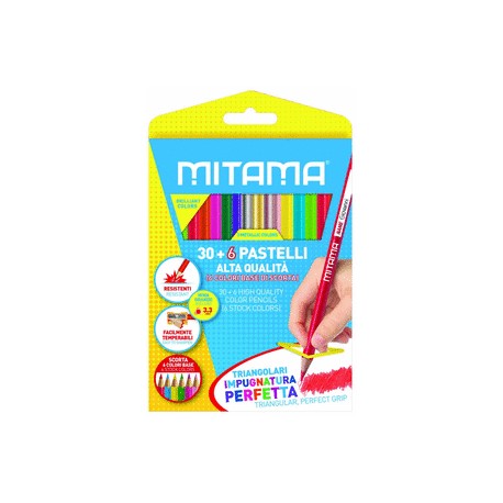 Maped Color'Peps Fluo: Pastelli Triangolari Con Mina Grande Infrangibile - 6 Colori Fluorescenti