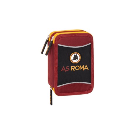 ASTUCCIO SCUOLA 3 ZIP ORGANIZZATO AS ROMA CONTENUTO 41 PEZZI GIOTTO LYRA FRIXION FILA LYRA.DISTRI.DA PANINI SCUOLA ITALY