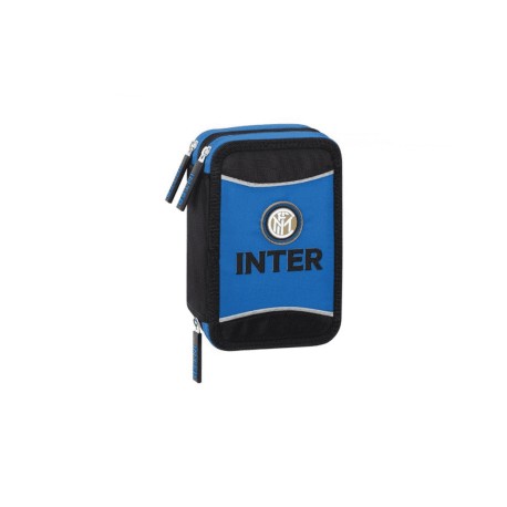 ASTUCCIO SCUOLA 3 ZIP ORGANIZZATO FC INTERNAZIONALE CONTENUTO 41 PEZZI GIOTTO LYRA FRIXION FILA LYRA.PANINI SCUOLA ITALY