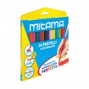 MITAMA 24 PASTELLI LEGNO TRIANGOLARI ALTA QUALITÀ MINA GRANDE 3.3MM 24 COLORI IMPUGNAT.PERFETTA FACILE DA TEMPERARE