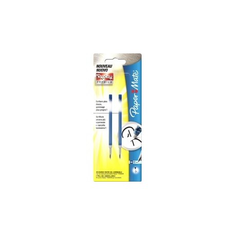 BLISTER 2 REFILL REPLAY PREMIUM 0,7 BLU PAPER MATE