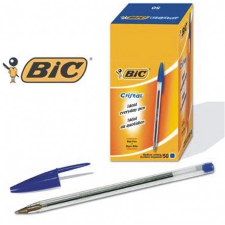 PENNA BIC CRISTAL ORIGINAL 1.0-MM.BLU CONFEZIONE DA 50 PEZZI