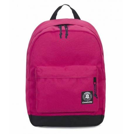 ZAINO CARLSON PLAIN INVICTA BACKPACK FUCSIA ZAINO AMERICANO SCUOLA E TEMPO LIBERO 31X44X15CM PRODOTTO GARANTITO 2 ANNI