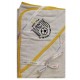TRIANGOLO BABY FC JUVENTUS ACCAPPATOIO TRIANGOLARE IN COTONE BIANCO BORDI GIALLI PRODOTTO UFFICIALE DISTR.HERMET ITALY