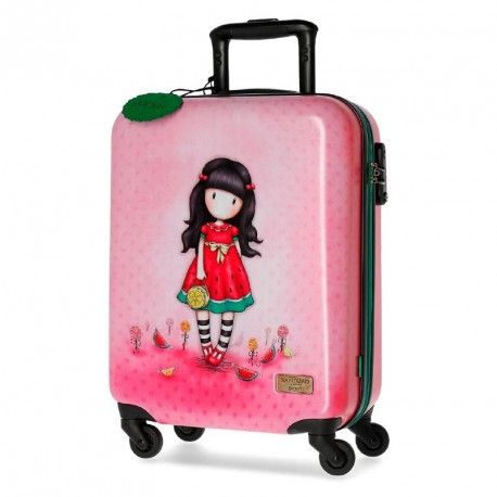 TROLLEY DA VIAGGIO ABS 4 RUOTE EVERY SUMMER LONDON GORJUSS SANTORO VALIGIA  34X55X20CM BAGAGLIO A MANO 2 CHIUS.A COMBINAZ - Parole e Pensieri
