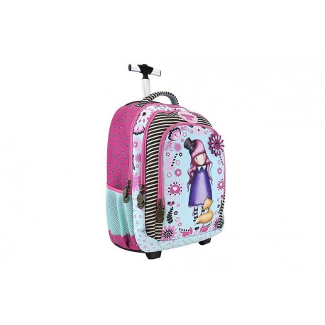 SANTORO TROLLEY SCUOLA ZAINO ORGANIZZATO 50X33X23CM 3 CERNIERE TASCA PORTA  COMPUTER THE DREAMER GORJUSS 2019 - Parole e Pensieri