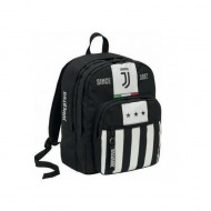 ZAINO SCUOLA 3 ZIP ORGANIZZATO DOPPIO SCOMPARTO FC JUVENTUS TONDO 30X41X12CM PRODOTTO UFFICIALE GARANTITO DA SEVEN ITALY