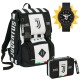 SCHOOL PACK FC JUVENTU ZAINO SCUOLA ESTENSIB.+ ASTUCCIO 3ZIP COMP.45 PEZZI E OROLOGIO OMAGGIO PROD.UFFICIALE SEVEN ITALY