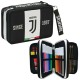 SCHOOL PACK FC JUVENTU ZAINO SCUOLA ESTENSIB.+ ASTUCCIO 3ZIP COMP.45 PEZZI E OROLOGIO OMAGGIO PROD.UFFICIALE SEVEN ITALY