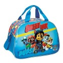 BORSA DA VIAGGIO PAW PATROL AZZURRO 40X28X21CM BORSONE CON TRACOLLA USO VALIGIA PER PALESTRA E PISCINA