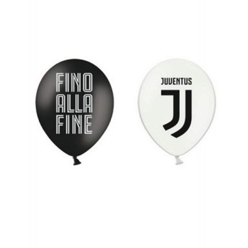 FC JUVENTUS OFFICIAL PRODUCT PALLONCINI LATTICE DIAM.12-30CM CONFEZ. DA 12  PZ.XFESTE DI COMPLEANNO E PARTY. MADE IN USA - Parole e Pensieri