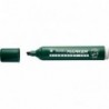 PENNARELLO TRATTO MARKER PUNTA SCALPELLO COLORE VERDE PERMANENT INK MARCATORE