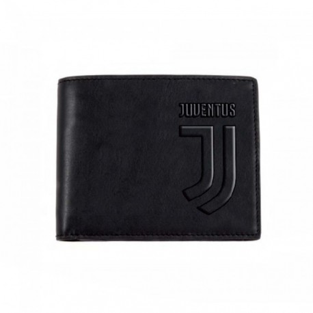 JUVENTUS PORTAFOGLIO IN VERA PELLE PORTA CARTE DI CREDITO+PORTA MONETE OFFICIAL PRODUCT ENZO CASTELLANO