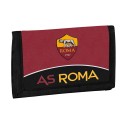 PORTAFOGLIO A STRAPPO CON FELTRO AS ROMA 12X8CM MULTI TASCHE P.SPICCI CON ZIP LOGO PRODOTTO UFFICIALE PANINI ITALY