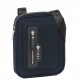 TRACOLLA CROSSOVER BLU VERTICALE CON ZIP BORD.NERA COMIX U BORSELLO PORTA TABLET 24X19X4CMDISTR.DA PANINI SCUOLA ITALY