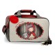 BORSA DA VIAGGIO CON TRACOLLA GORJUSS LITTLE RED SANTORO LONDON SIMILPELLE 45X25X25CM 1 ZIP +TASCHE INT.1 CON ZIP 100%PU