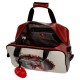 BORSA DA VIAGGIO CON TRACOLLA GORJUSS LITTLE RED SANTORO LONDON SIMILPELLE 45X25X25CM 1 ZIP +TASCHE INT.1 CON ZIP 100%PU