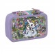 SCHOOL PACK TOKIDOKI UNICORNO ZAINO ORGANIZZATO 3 ZIP 43X34X22CM + ASTUCCIO 41 PEZZI FRIXION/GIOTTO/TRATTO.PANINI SCUOLA