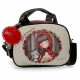 BEAUTY CASE DA VIAGGIO NECESSER 3 ZIP CON TRACOLLA GORJUSS LITTLE RED SANTORO LONDON SIMILPELLE 28X21X19CM TASCHE CON ZI