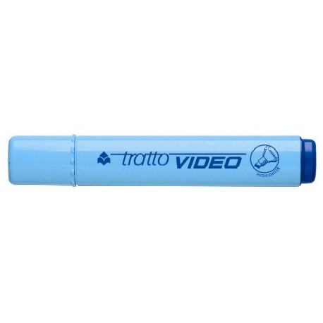 TRATTO VIDEO AZZURRO FLUORESCENT INK MADE IN ITALY