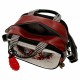 BEAUTY CASE DA VIAGGIO NECESSER 3 ZIP CON TRACOLLA GORJUSS LITTLE RED SANTORO LONDON SIMILPELLE 28X21X19CM TASCHE CON ZI