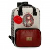 ZAINO CASUAL SCUOLA LAVORO E DA VIAGGIO GORJUSS LITTLE RED SANTORO LONDON SIMILPELLE 29X40X13CM TASCA PORTA PC INTERNA