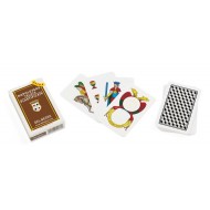 CARTE NAPOLETANE PLASTIFICATE TELATE DAL NEGRO MAZZO DA 40 CARTE NUMERO 87 EXTRA SCATOLA MARRONE DAL NEGRO MADE IN ITALY