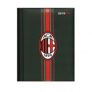 LIBRO DIARIO SCUOLA STORIA E FOTO AC MILAN 12 MESI COPERTINA IMBOTT.NER CON LOGO PRODOTTO UFFICIALE PANINI SCUOLA ITALY