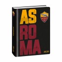 LIBRO DIARIO SCUOLA STORIA E FOTO AS ROMA 16 MESI COPERTINA CARTONATA RIGIDA NERA.PRODOTTO UFFICIALE PANINI SCUOLA ITALY