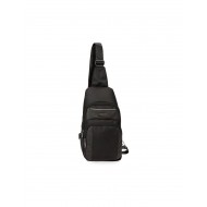 ZAINO MONOSPALLA MOVOM CLARK NERO BORSA MESSENGER 19X34,5X8,5CM 2 ZIP TASCA INTERNA SCHIENALE IMBOTTITO 100% POLIESTERE