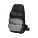 ZAINO MONOSPALLA MOVOM CLARK NERO BORSA MESSENGER 19X34,5X8,5CM 2 ZIP TASCA INTERNA SCHIENALE IMBOTTITO 100% POLIESTERE