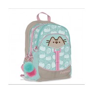 ZAINO SCUOLA 3 CERNIERE PUSHEEN VERDE ROSA FORMATO OVETTO 41X31X18CM DISTRIBUITO DA GUT ITALY SCUOLA 2019/2020