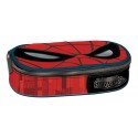 ASTUCCIO OVALE THE AMAZING SPIDER MAN MARVEL ROSSO E NERO OCCHI A RILIEVO 22X10X8CM DISTRIBUITO DA PANINI SCUOLA ITALY