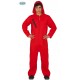 VESTITO RAPINATORE DI BANCA LA CASA DI CARTA TAGLIA LARGE GUIRCA COSTUME CARNEVALE HALLOWEEN ROSSO TUTONE CASA DE PAPEL