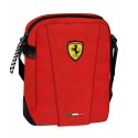 BORSA TRACOLLA SMALL CROSSOVER SCUDERIA FERRARI ROSSA CON LOGO21X16X5CM 1 ZIP2 TASCHE PROD.UFFICIALE PANINI SCUOLA ITALY