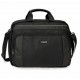 BORSA DA LAVORO E DA VIAGGIO MOVOM CLARK NERA MULTITASCHE 4 ZIP 40X30X11CM CON TRACOLLA E FASCIA AGGANCIO TROLLEY