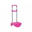 CARRELLO PORTA ZAINO SCUOLA FUCSIA