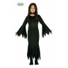 COSTUME STREGA BABY 7/9 ANNI PER TRAVESTIMENTI A HALLOWEEN CARNEVALE E SCENE A TEMA FAMIGLIA ADDAMS MORTICIA NO ACCESSOR