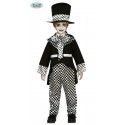 COSTUME CARNEVALE/HALLOWEEN ZOMBIE VESTITO 10/12 ANNI PER TRAVESTIMENTI HORROR A TEMA FINTO CAPPELLAIO MATTO NO ACCESS.