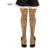 CALZE LEOPARDATE COLLANT TG.UNICA 12 ANNI E PIU" PER TRAVESTIMENTI DI CARNEVALE HALLOWEEN E SPETTACOLI VARI