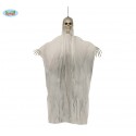 MOSTRO PENDENTE 150CM TESCHIO CON STRACCI ADDOBBI SCHERZOSI PER SALE FESTE VETRINE SCENE E SPETTACOLI HORROR HALLOWEEN