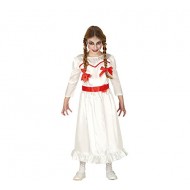 COSTUME CARNEVALE HALLOWEEN BAMBOLA ASSASSINA BIMBA POSSEDUTA TG10/12 ANNI VESTITO PER TRAVESTIMENTI HORROR NO ACCESSORI