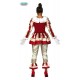 COSTUME PAGLIACCIA ASSASSINA VESTITO TG.L CLOWN KILLER PANTALONE E COLLETTO PER TRAVESTIMENTI HALLOWEEN HORROR NO ACCESS