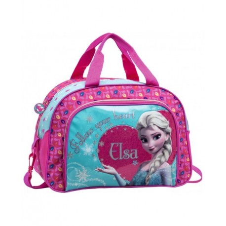 BORSONE DA VIAGGIO E TEMPO LIBERO FROZEN ELSA DISNEY ORIGINAL28X40X22CM.