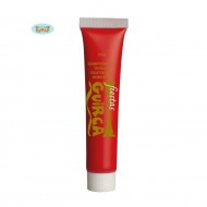 BLISTER TUBETTO ACQUACOLOR 20ML TRUCCO CREMA ROSSO MAKE UP PER TRAVESTIMENTI DI CARNEVALE HALLOWEEN E PARTY VARI